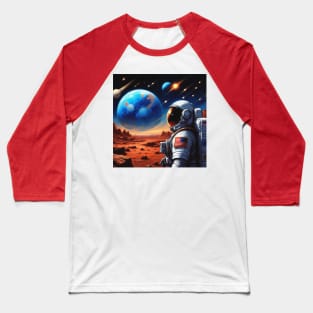 MARS AND THE STARS 3B Baseball T-Shirt